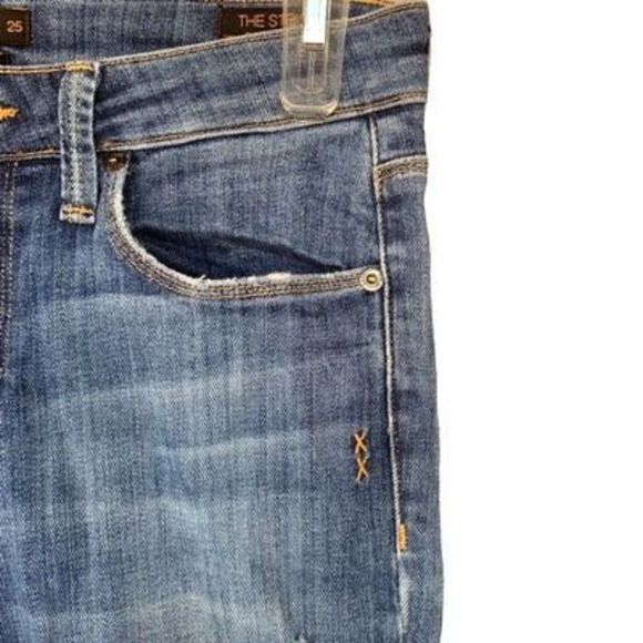 Generic Denim The Stem Sz Twenty Five Blue Cotton Stretch Mid Rise Skinny Jean - Picture 4 of 16